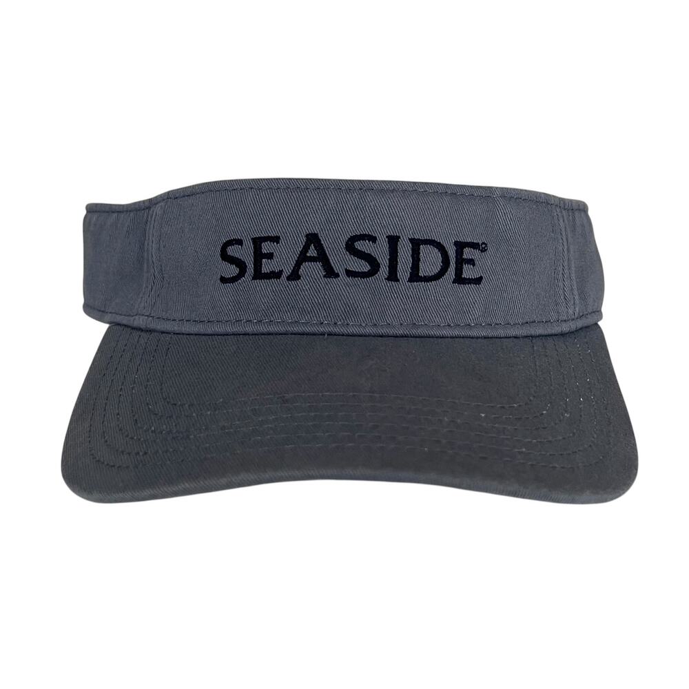 Seaside Visor Hat Adjustable Blue Beach Outdoors Embroidered Logo Sun Golf